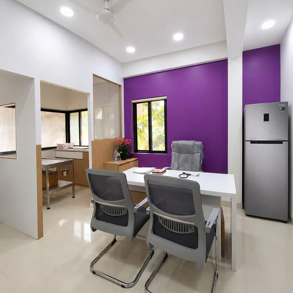Dr. Nirmale's consultation room at Aura Vets